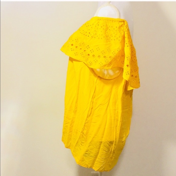 Sanctuary NWT Off The Shoulder Yellow Top - Picture 6 of 8